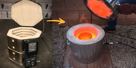 steel box for melting|how to melt metal at home.